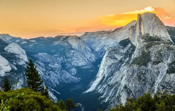 Landscape, mountains, yosemite national park