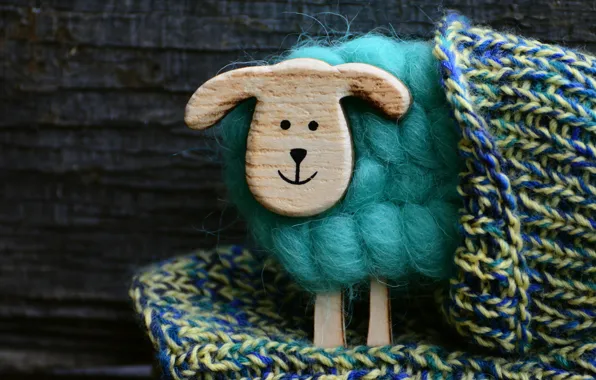 Smile, background, toy, Board, positive, wool, muzzle, thread