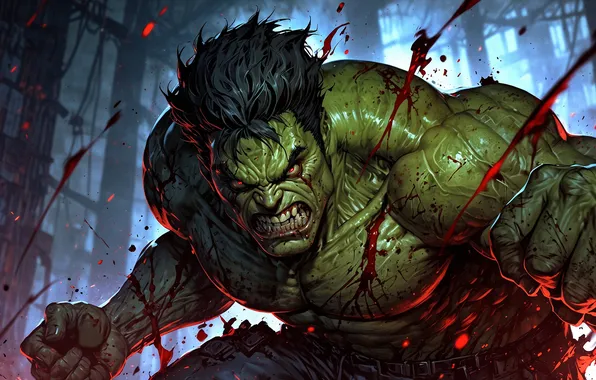 Anger, blood, Hulk