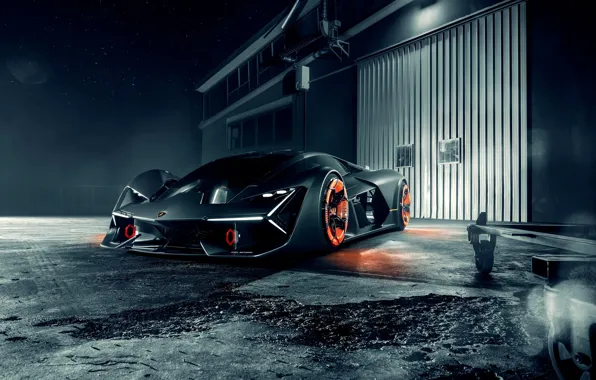 Lamborghini, Front, Silver, Hypercar, The Third Millennium