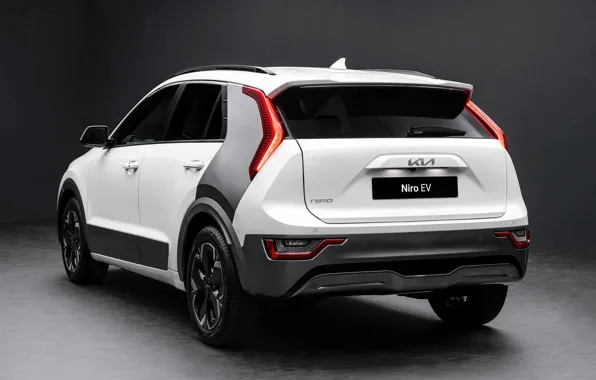 Rear view, exterior, 2022, Kia Niro