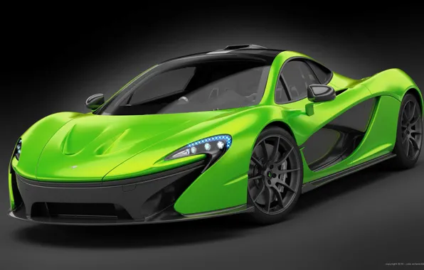 Picture McLaren, Green, Supercar