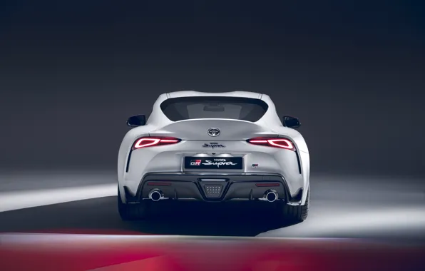 Rear view, Supra, 2020, GR Above, A90, 2.0L, Тоyota