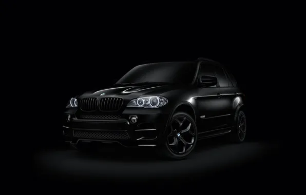 Black, BMW, car