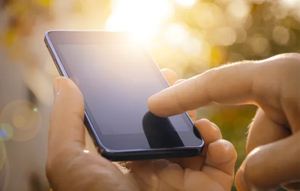 Cell, hands, smartphone, fingers