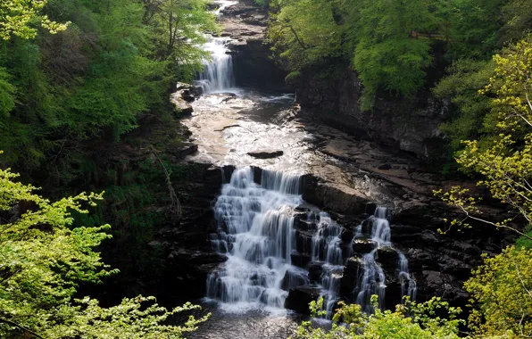Picture Britain, waterfalls, Clyde