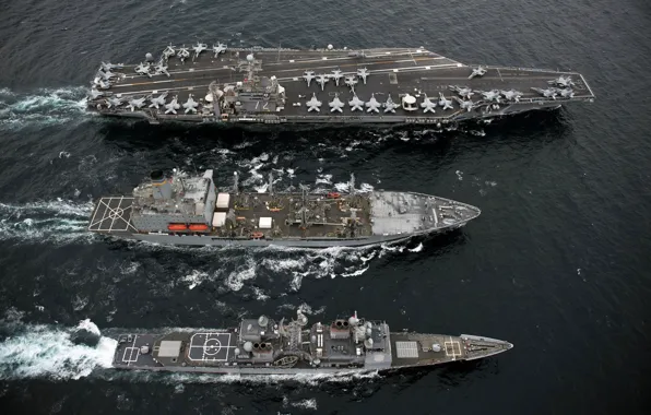 Picture water, ships, the carrier, military