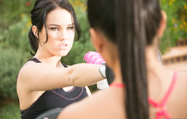 Brown Hair, Adrianna Luna, Megan Rain, Pretty Face, Sporty Girls