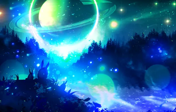 Animals, nature, planets, by ryky