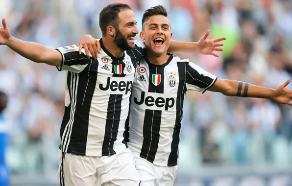 Picture joy, goal, the celebration, goal, Gonzalo Higuain, Gonzalo Higuain, Juventus, Juventus