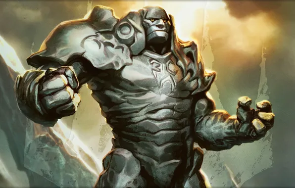 Picture power, power, Golem, fist, stone, power, stand, combat