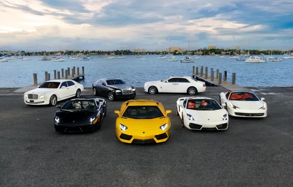 Bentley, Rolls-Royce, Gallardo, Supercars, Ferrari 458 Italia, Lamborghini Aventador