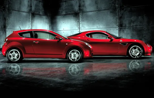 Red, mixed, Alfa romeo