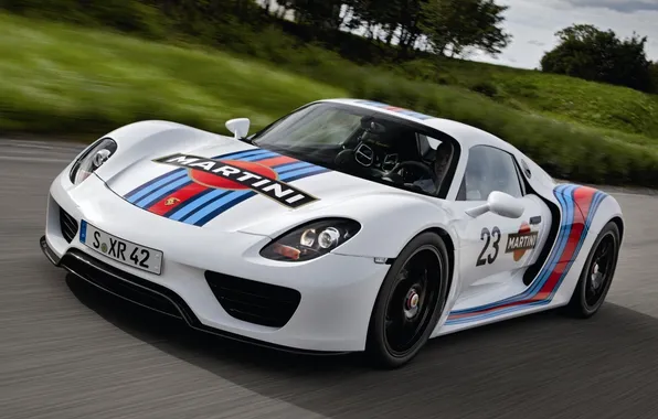 Road, white, background, Prototype, Porsche, Martini, supercar, Porsche