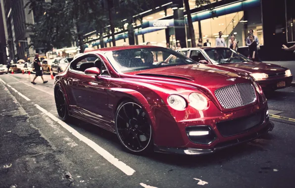 Picture city, the city, street, continental, bentley, street, Bentley, continental
