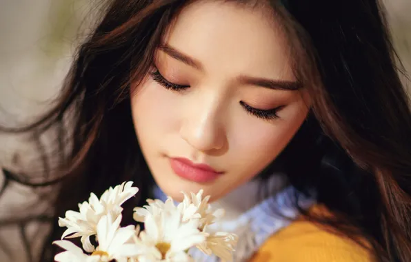 Model, chamomile, actress, Asian, cutie, beautiful girl, asian, cutie