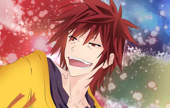 Smile, anime, art, guy, No Game No Life