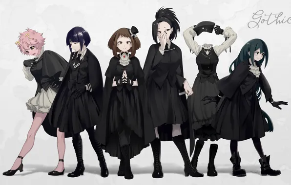 Background, girls, anime, Boku No Hero Academy