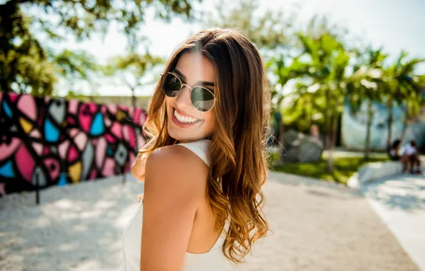 Face, smile, model, hair, glasses, beauty, Monica
