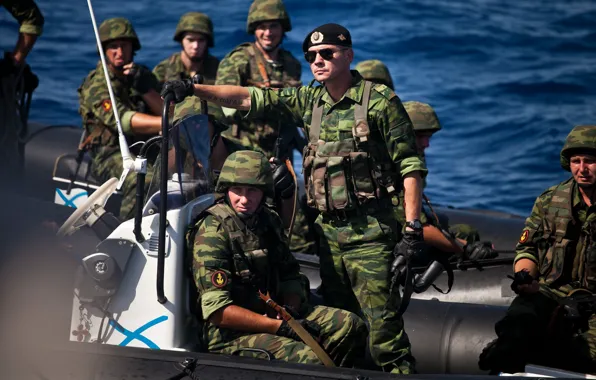 Picture Sea, landing, Infantry, minutes, Nikiforov, black beret, Marines, Denis