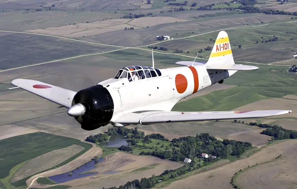Picture retro, fighter, the plane, tora-101