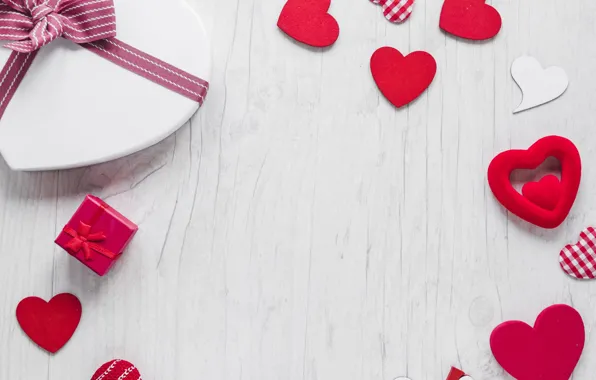 Flowers, background, holiday, gift, roses, hearts, Valentine's day, Valentine's day