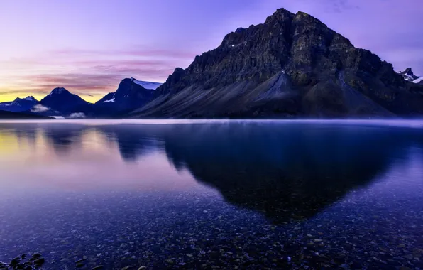 Summer, Canada, Banff National Park, Canada, Summer, Banff national Park, Evening Lake, Evening Lake