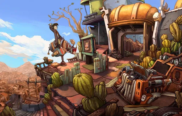 Picture house, the game, technique, deponia, a pair of