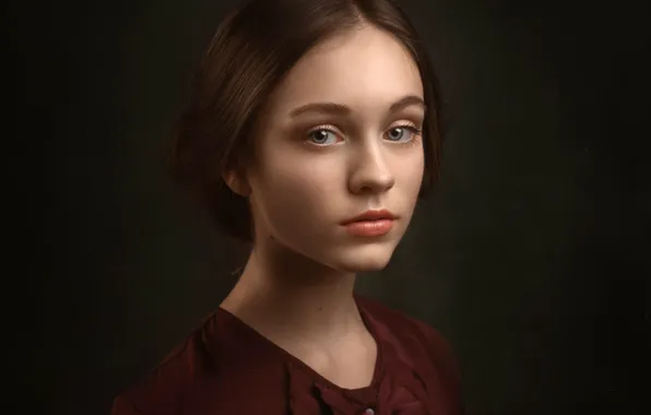 Portrait, girl, Kate, Forest Albert