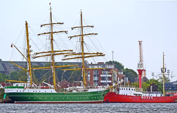 Ship, sailing, Alexander fon Gumboldt