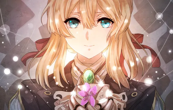 Look, girl, portrait, Violet Evergarden