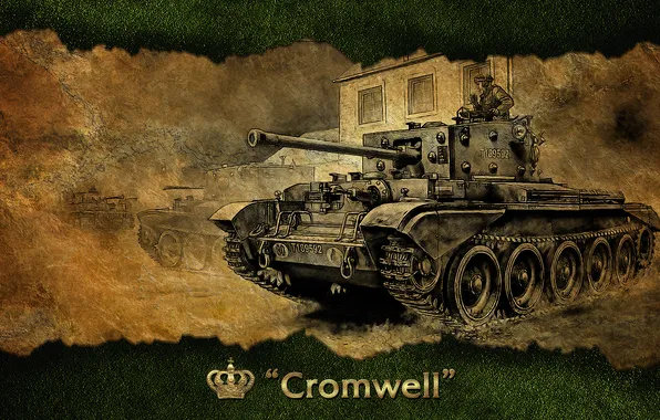 Picture England, art, tank, UK, tanks, WoT, World of Tanks, Cromwell