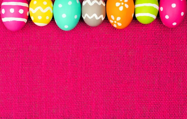 Picture colorful, Easter, spring, Easter, eggs, decoration, Happy, frame