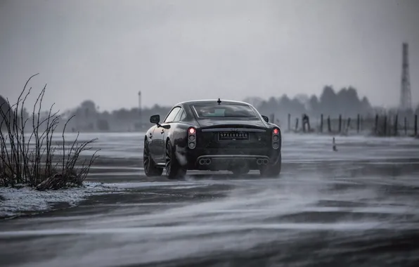 Snow, the wind, coupe, 2018, Jaguar XKR, V8, Speedback, two-door