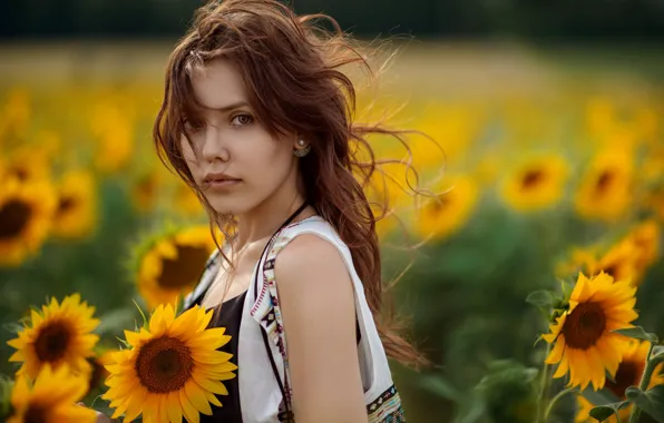 Summer, girl, nature, portrait