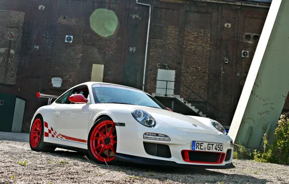 White, Porsche, white, Porsche, GT3