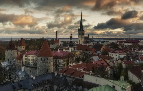 The city, Tallinn, Estonia