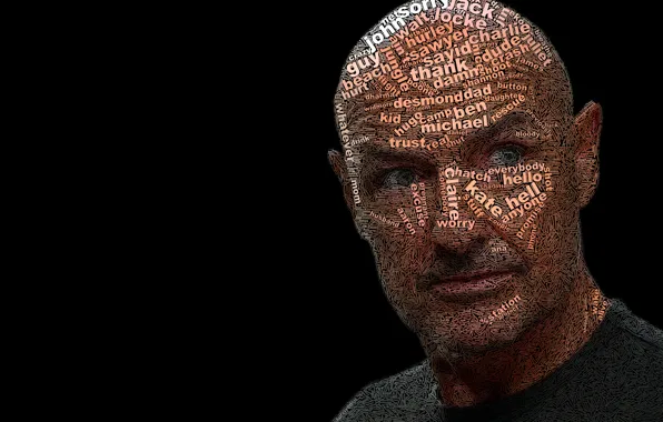 Lost, Terry O'Quinn, Typography, John Locke