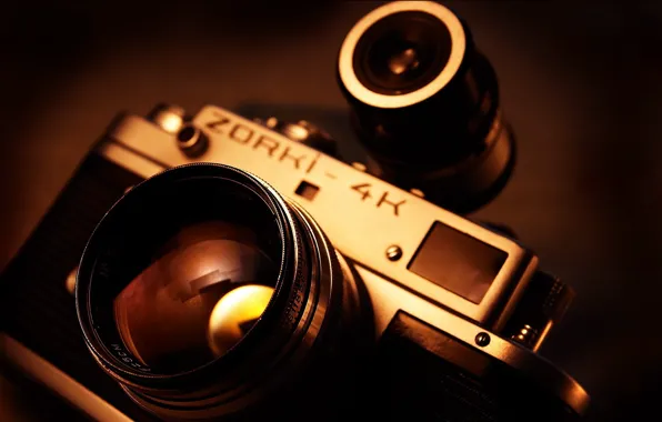 Glass, the camera, lens, lenses, ZORKI