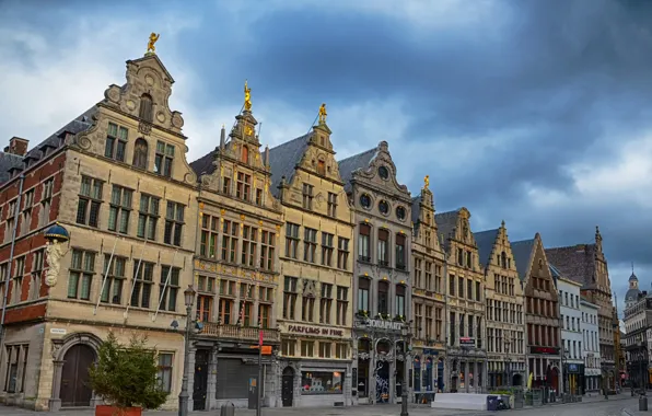 The building, Belgium, architecture, Belgium, Antwerp, Antwerp