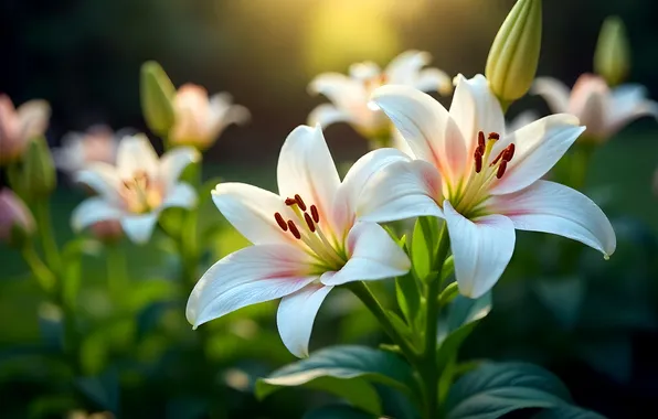 Picture flowers, Lily, ai-