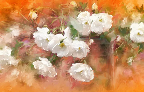 Flowers, background, texture