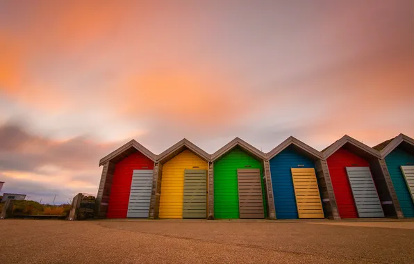 Picture sand, beach, the sky, paint, color, beach house