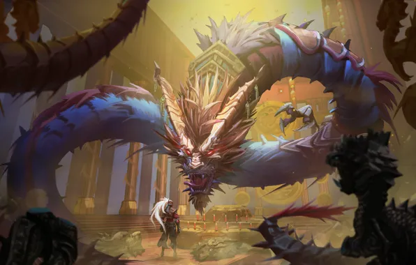 Dragon, warrior, Arena of Valor