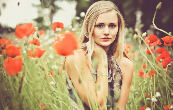 Summer, girl, nature, Filou de Lorijn