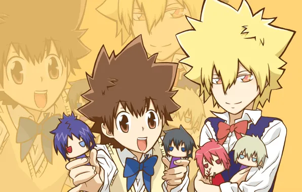 Toys, doll, guys, Katekyo Hitman Reborn, Teacher mafia Reborn