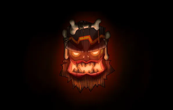 Minimalism, Background, Crash, Mask, Art, Crash Bandicoot, Bandicoot, This Was Your Last Chance