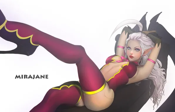 Erotic, ass, chest, girl, feet, anime, fairy tail, mirajane