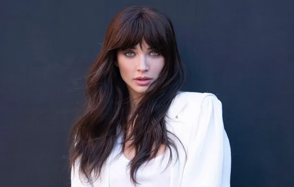Picture look, girl, face, hair, portrait, brunette, Amy Jackson