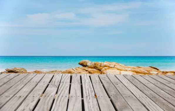 Sand, sea, wave, beach, summer, the sky, shore, Board